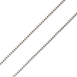 Chaîne vénitienne. Or blanc 45cm (1.1gr)