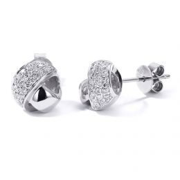 Boucle d'Oreille Il était une fois... Nous. Or blanc, Diamants I Gemperles