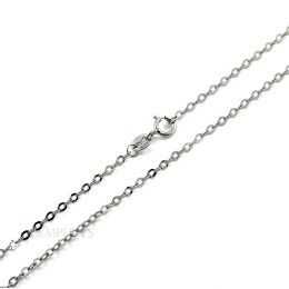 Chaîne forçat. Or blanc 40cm (1.0gr)