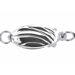 Mandorle, Or blanc 14cts, 6x17mm