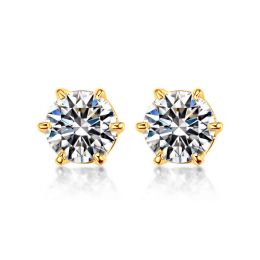 Puces diamants 0.50ct. Or jaune - Carat personnalisable