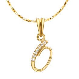 Pendentif 0 - Or jaune 18cts et diamants 0.035ct