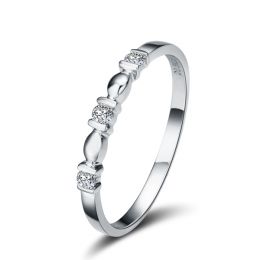 Bague Boann originale or blanc - Ondulations entrecoupées