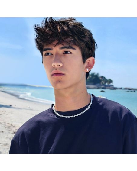 Collier Perle Homme DeepWave