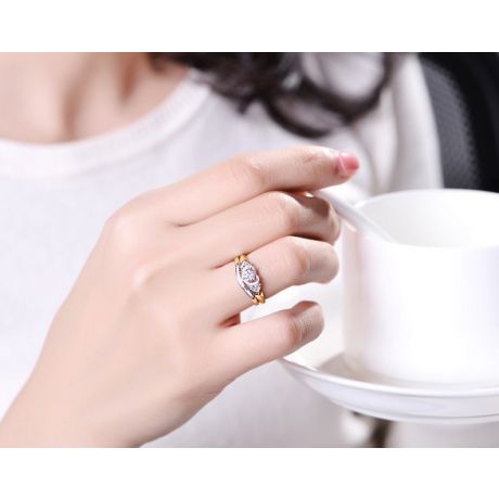 Alliance Ondulée Élysée - En Or Jaune et Diamants Sertis | Gemperles