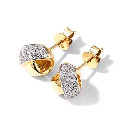 Boucle d'Oreille Il était une fois... Nous. Or jaune, Diamants I Gemperles