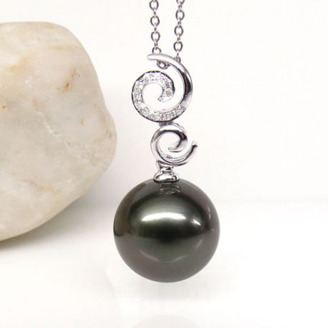 Pendentif perle de Tahiti - 12/13mm - AAA