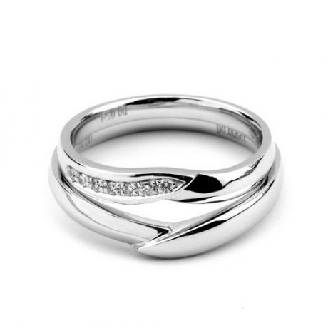 Alliances Duo Charlotte & Yvan - Or Blanc & Diamants