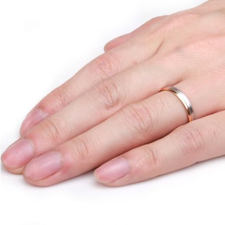 Alliance 2 ors liés - Bague créative pour Homme