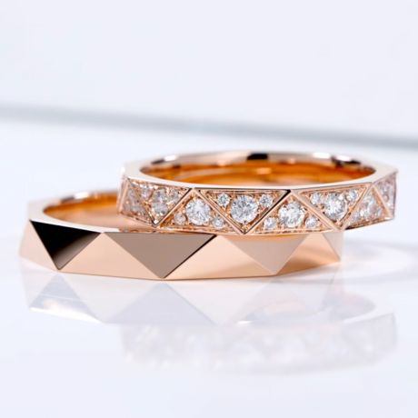 Triangulaire V & I - Or Jaune