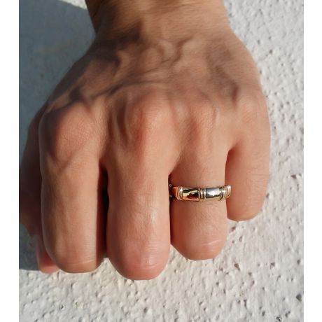 Alliance en or rose 18 carats - Alliance diamants pour Homme | Beethoven