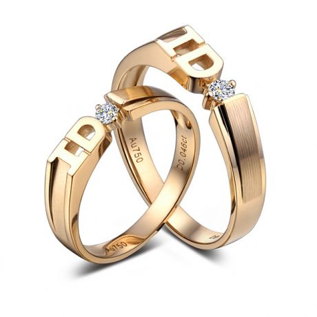 Alliance I DO - Alliance Homme Or jaune - Diamant