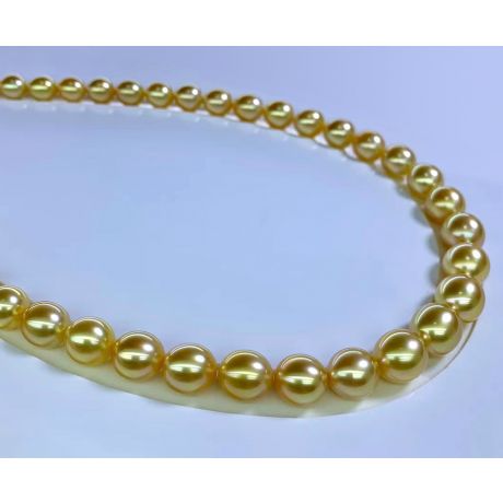 Collier de perles d'Australie Néfertiti - 9/12mm - AA+