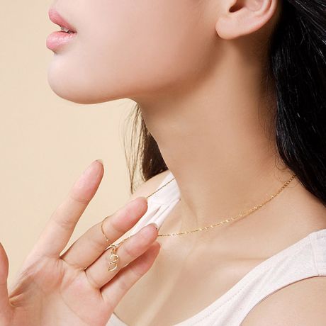 Pendentif chiffre 3 - Or jaune 18cts - Diamants 0.065ct