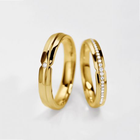 Alliance de Mariage Frida - Or Jaune