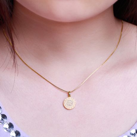 Pendentif Cancer Or jaune. Signe du Cancer. Zodiaque