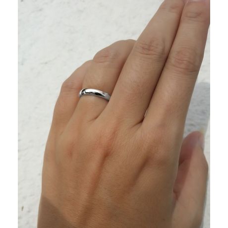 Alliance en or ronde - Alliance Femme Or blanc - Diamant
