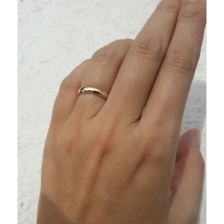 Alliance en or ronde - Alliance Femme Or rose - Diamant