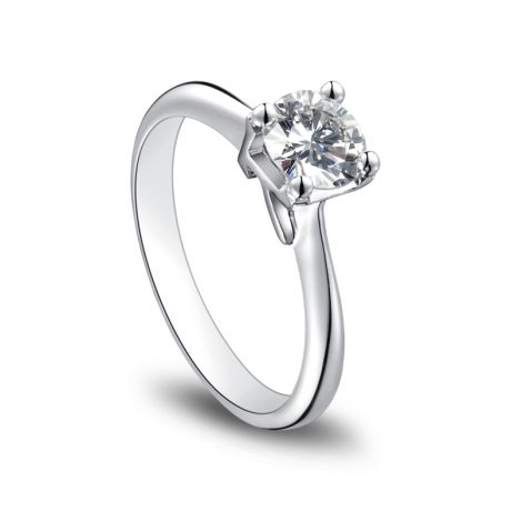 Bague en forme de lettre - initiale K - Diamant, or blanc | Gemperles