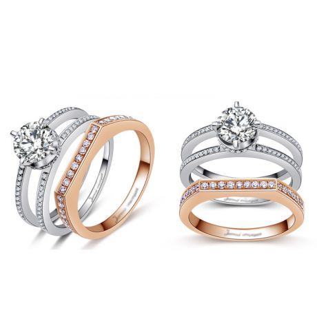 Bague Théophile Gautier - Cher ange, vous êtes belle - Or blanc, rose