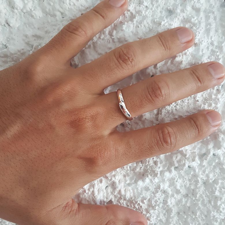 Alliances Duo Charlotte & Yvan - Or Blanc & Diamants - 5