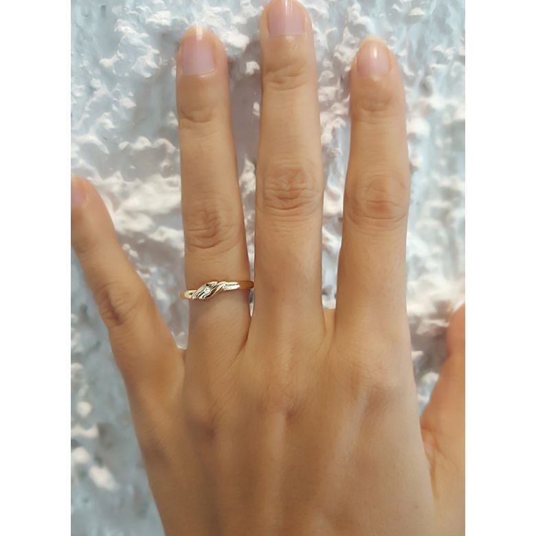 Bijou alliance mariage - Alliance Femme - Or blanc - Diamant - 4