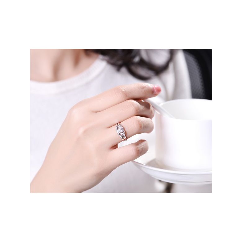 Alliance Ondulée Élysée - En Platine et Diamants Sertis | Gemperles - 3