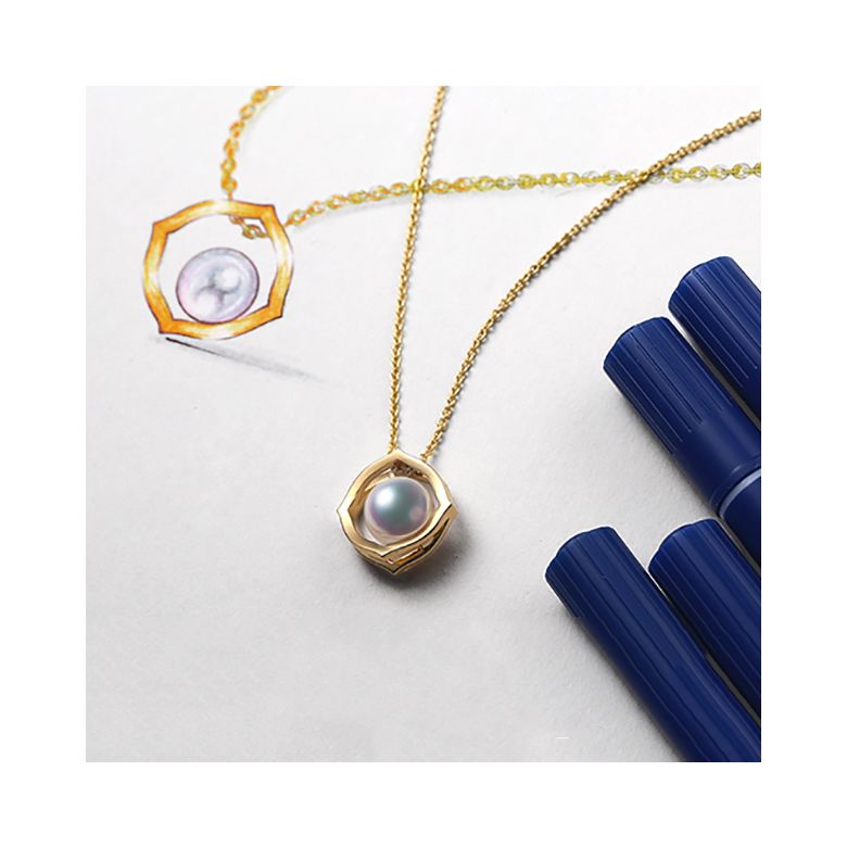 Pendentif perle de culture Akoya - Coco Chanel - Or jaune - 8