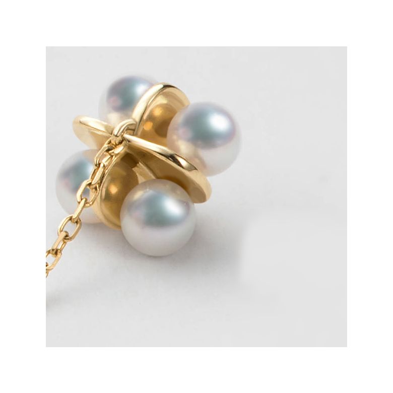 Pendentif trèfle 4 perles - 4