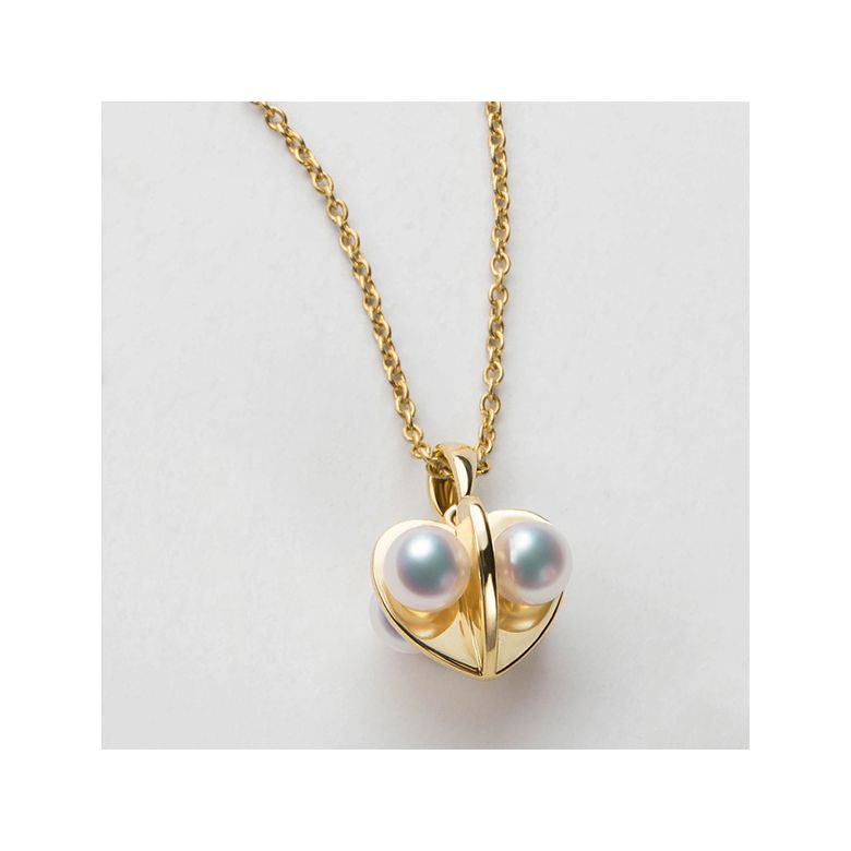 Pendentif trèfle 4 perles - 3