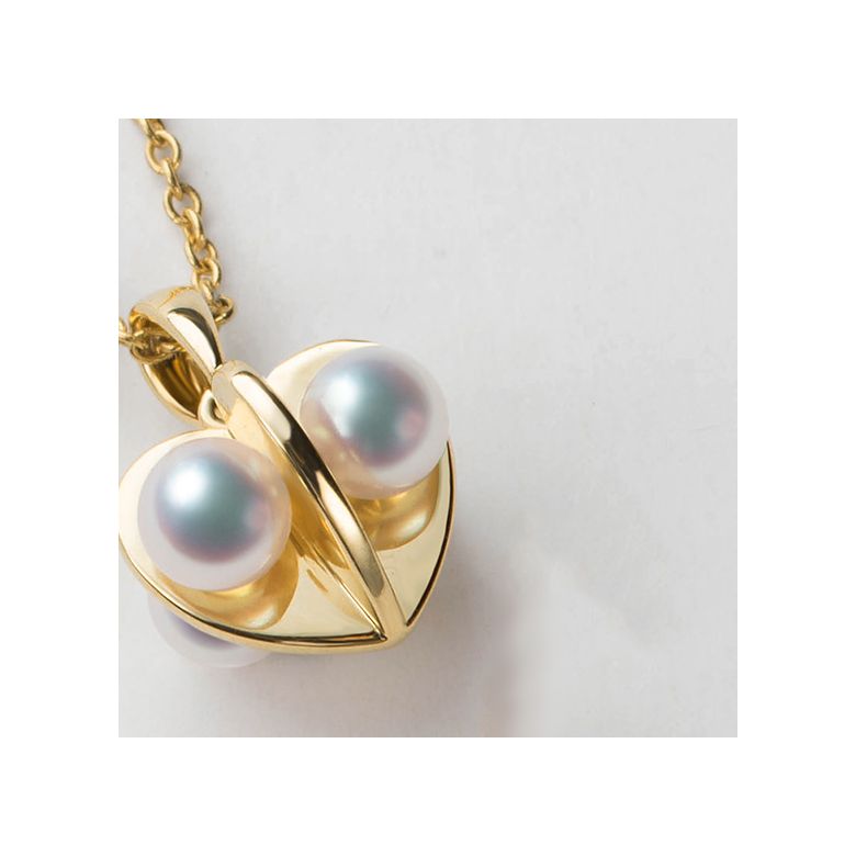 Pendentif trèfle 4 perles - 5