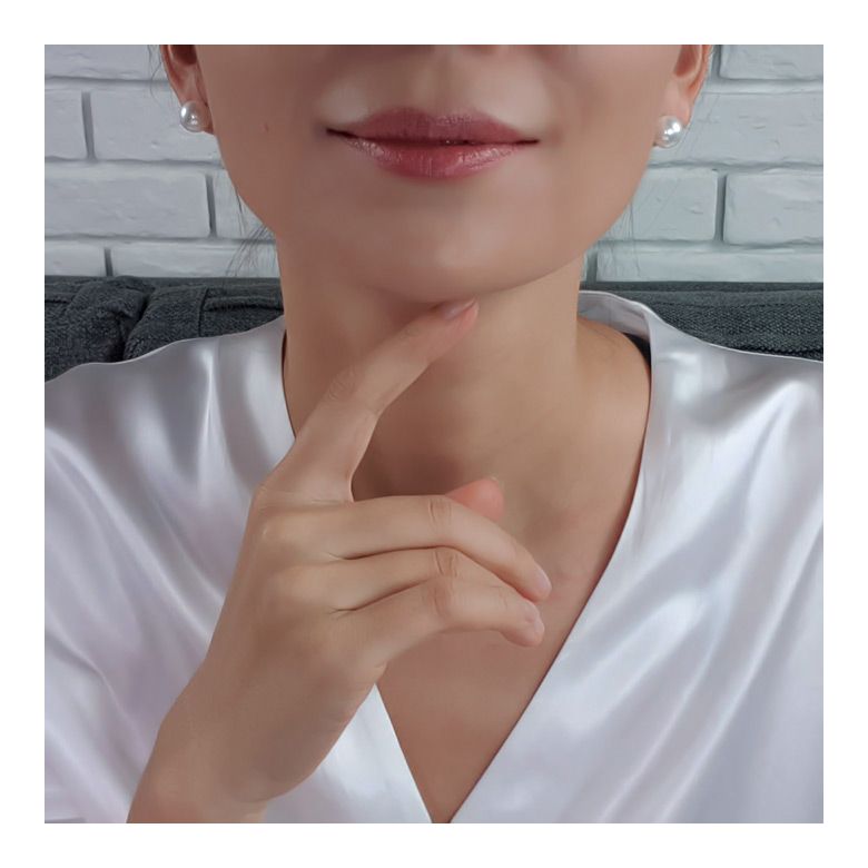 Boucles d'oreilles perles eau douce blanches - 8/9mm - Clous or jaune - 7