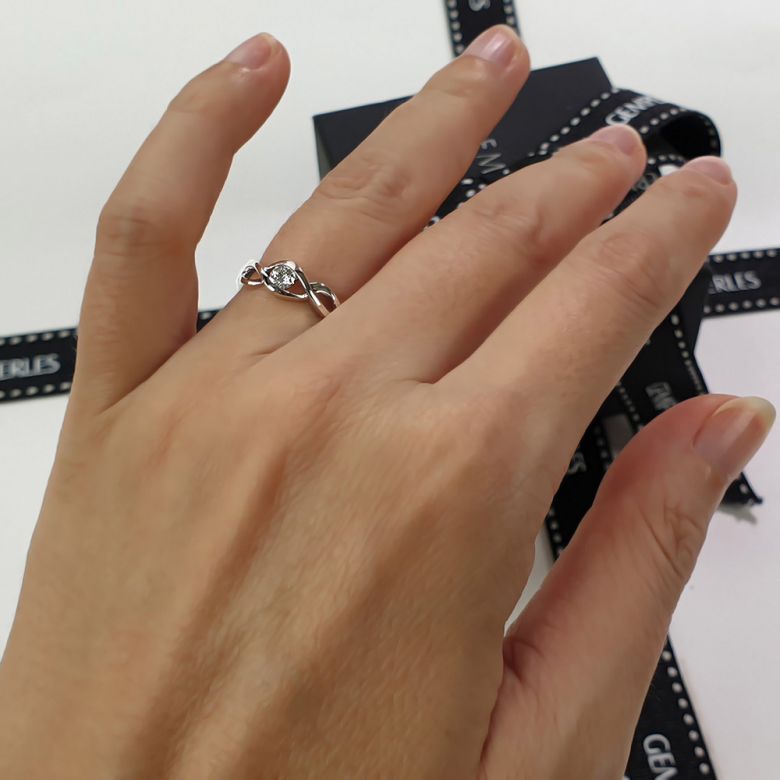 Solitaire Taylor - Diamant Maille Croisée - Platine | Gemperles - 7