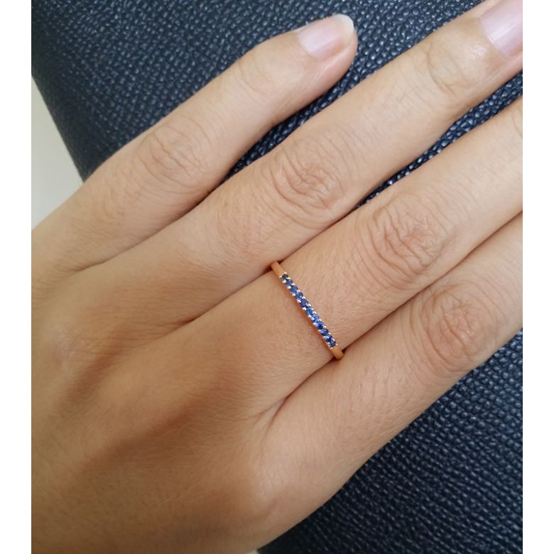 Anneau Or jaune 18 carats, Saphir I Pretty little stars I Gemperles  - 6