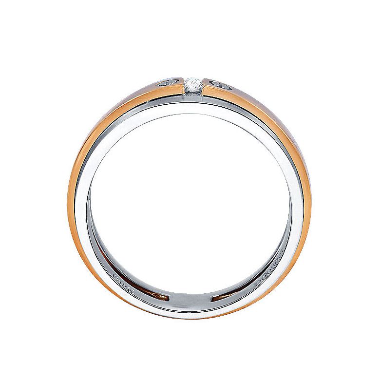 Bague Homme. Diamant. Or blanc et rose I Britannicus - 3