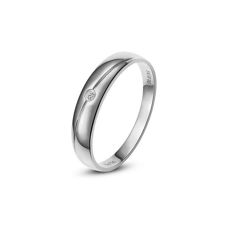 Alliance Femme. Platine. Diamant 0.015ct | Coralis - 1