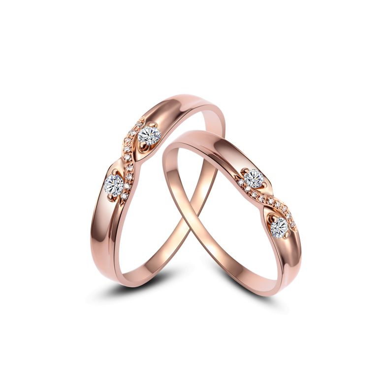 Alliance mariage diamants or rose Femme | Constance - 5