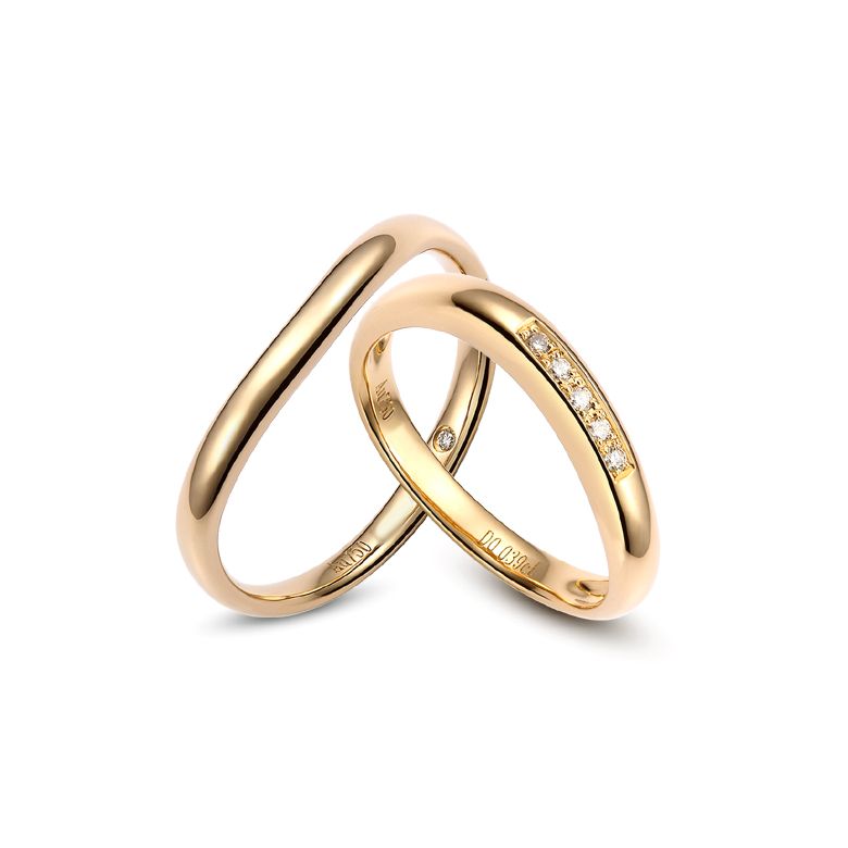 Alliance Couple Clotilde & Lloyd Jaune - 1