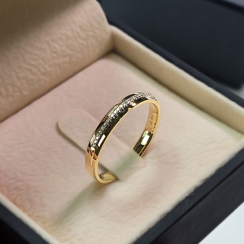 Alliance de Mariage Frida - Or Jaune - 4