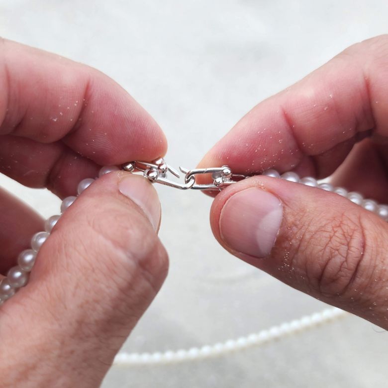 Collier Homme Perle Cascade Alpha - 4