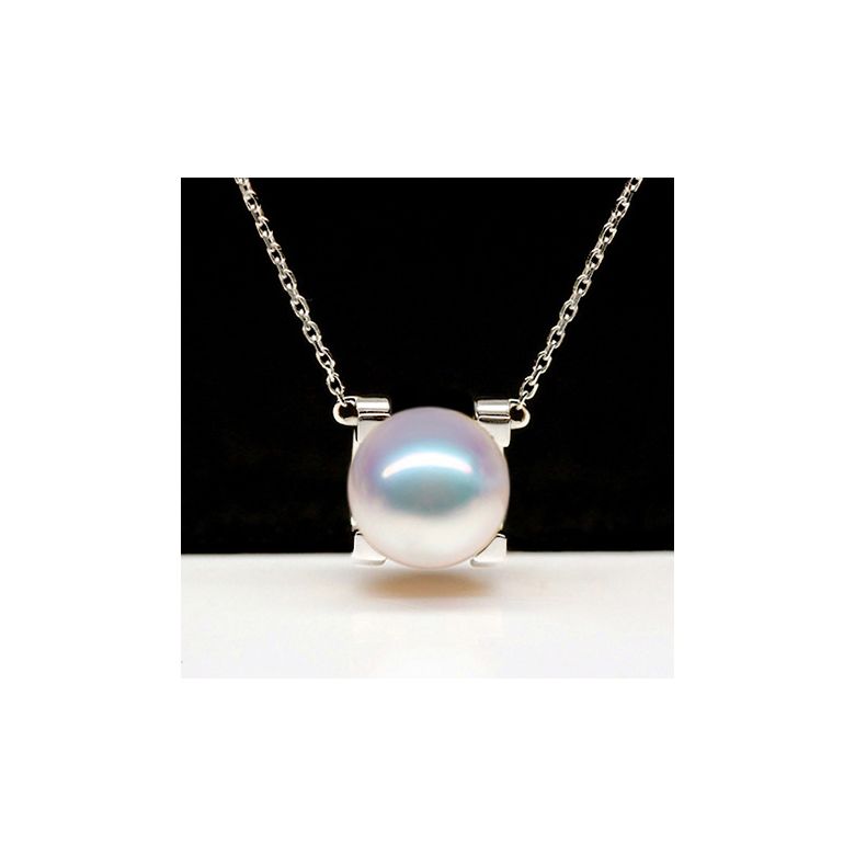 Pendentif Morita. Perles Akoya Japon et Or blanc 18cts - 1