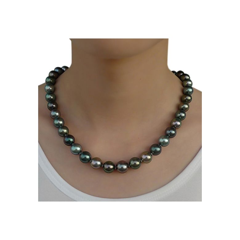 Collier perles de Tahiti multi couleurs - Perle polynésienne - 3