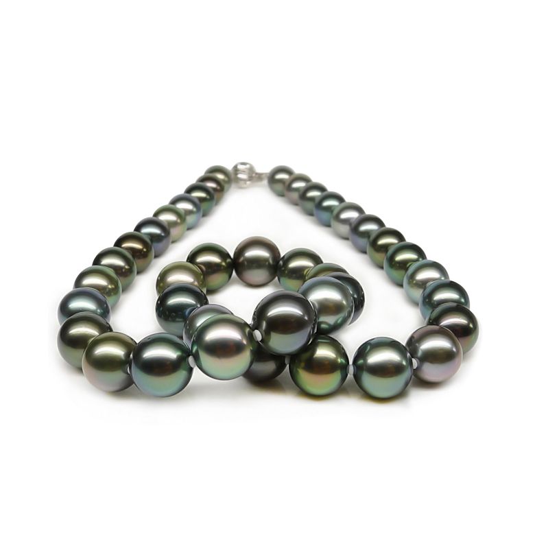 Collier perles de Tahiti multi couleurs - Perle polynésienne - 5