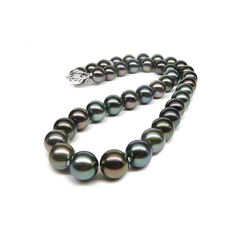 Collier en perles multicolores de Tahiti - 9/11mm, AAA - 3