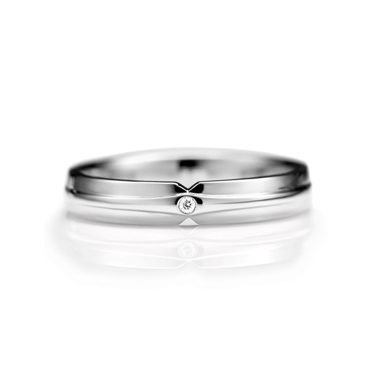 Alliance de Mariage Diego Platine - 1