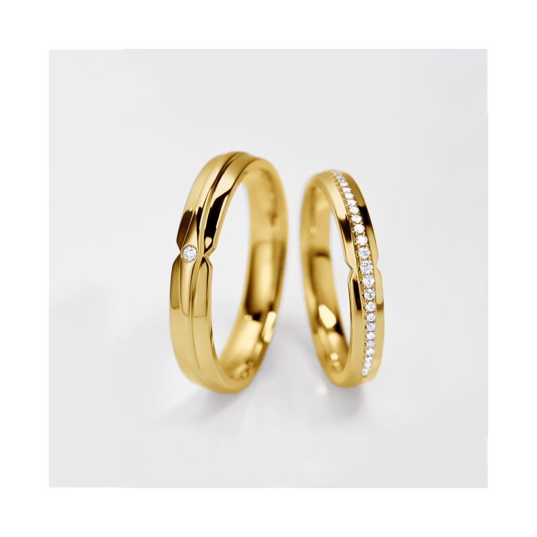 Alliance de Mariage Frida - Or Jaune - 2