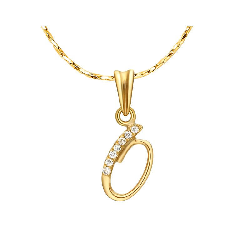 Pendentif 0 - Or jaune 18cts et diamants 0.035ct - 1