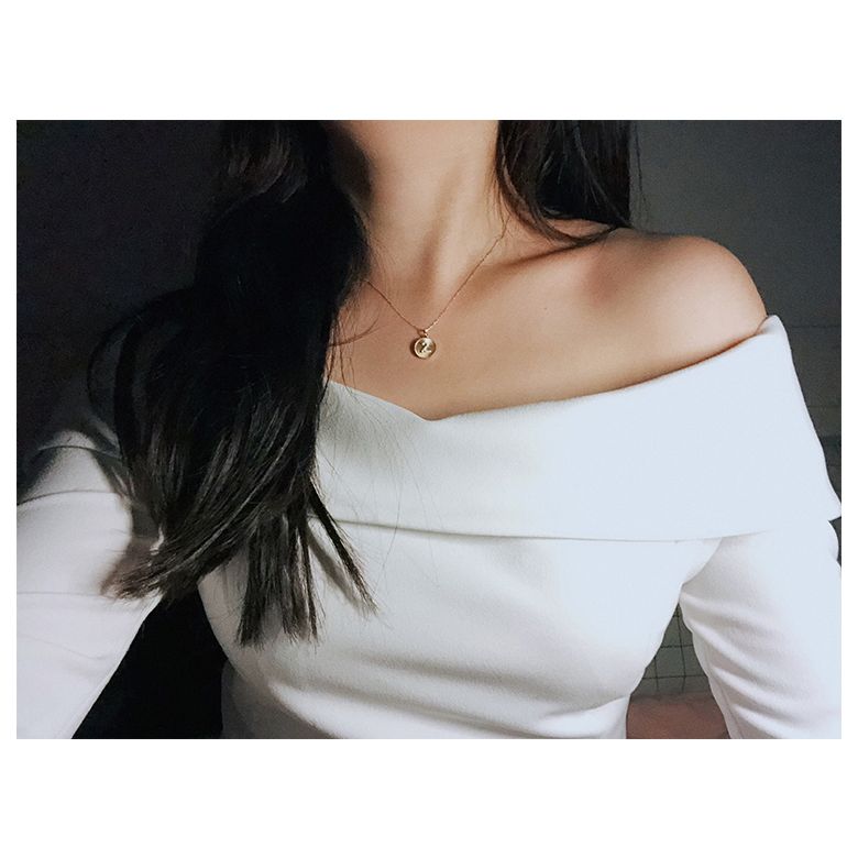 Pendentif Lettre de l'Alphabet - Vos initiales diamantées autour du cou - 11