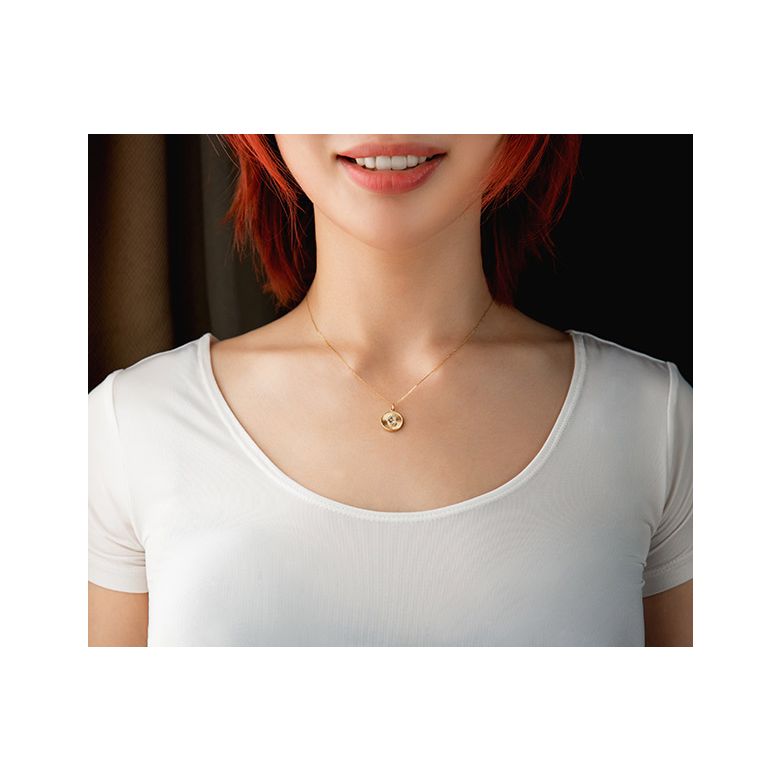 Pendentif Lettre de l'Alphabet - Vos initiales diamantées autour du cou - 4