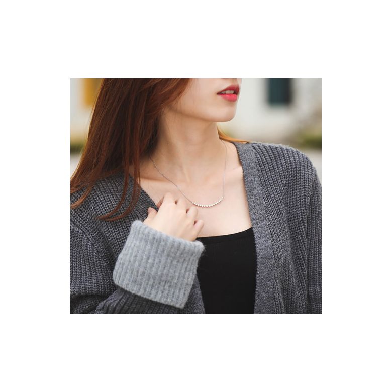 Pendentif Sourire en Or blanc et Diamants I Gemperles - 3